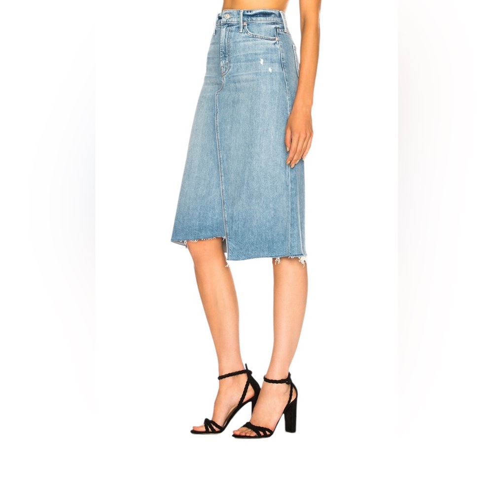 Mother The straight a step midi fray skirt - Picture 6 of 16